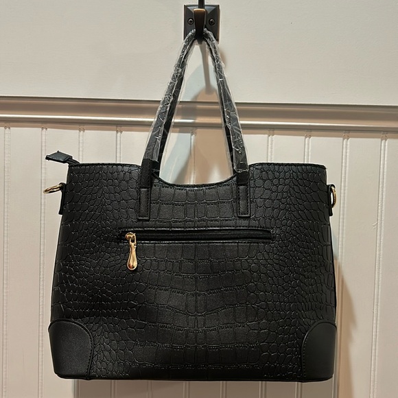 NWOT 2-Piece Black Handbag - Picture 4 of 13